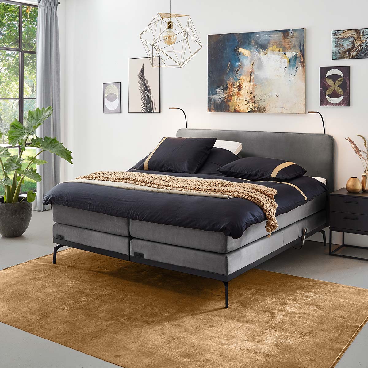 Caresse 3000 boxspring in slaapkamer