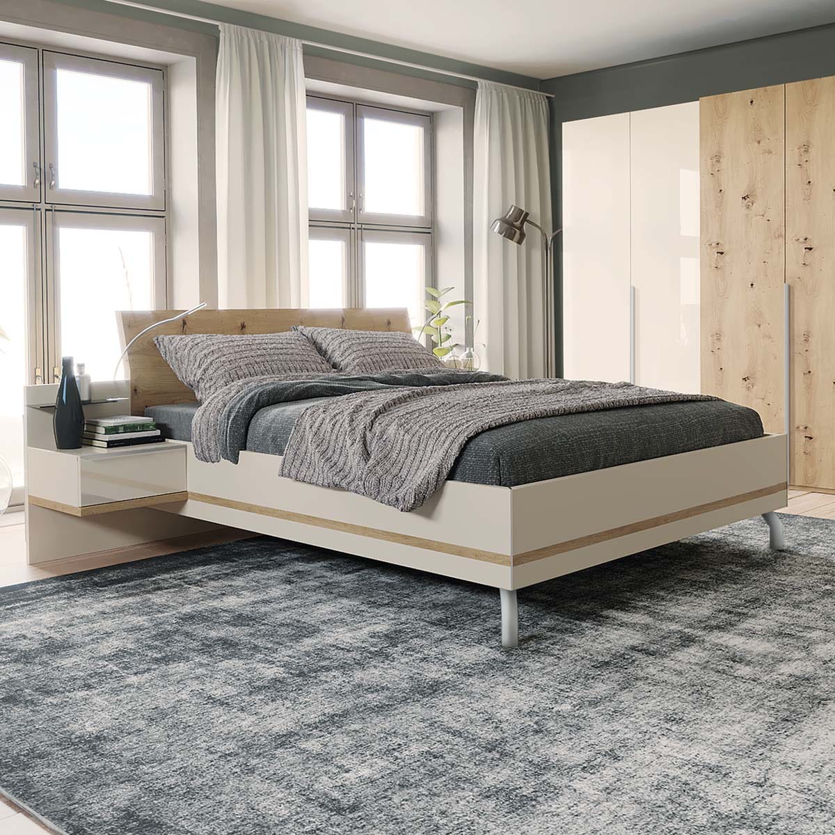 Concept Me Nolte creme hout bed