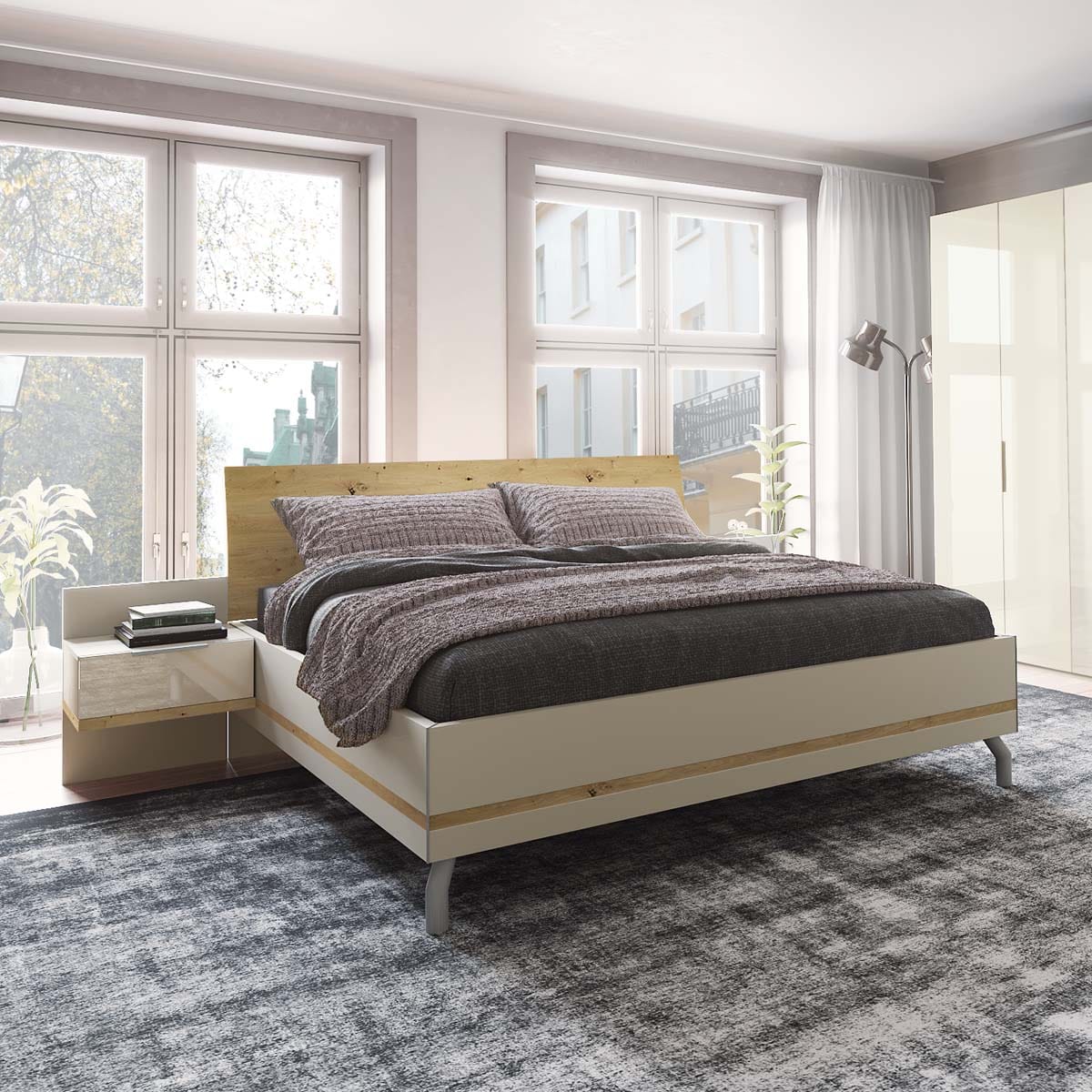 Concept Me Nolte creme hout bed