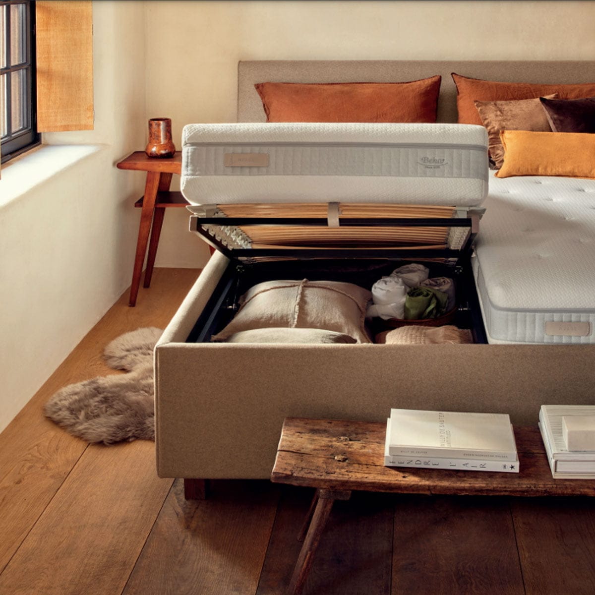 Beka Storage bed in slaapkamer open