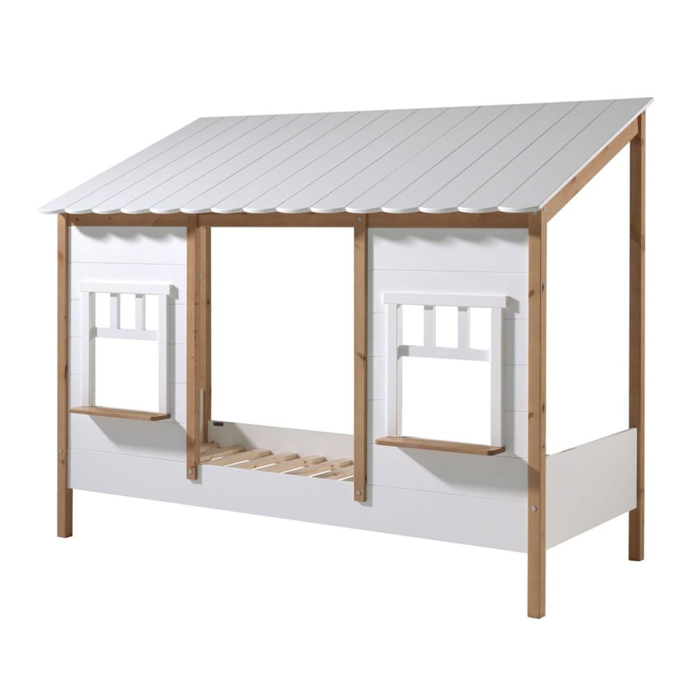 Vipack Huisbed met wit dak en gevel