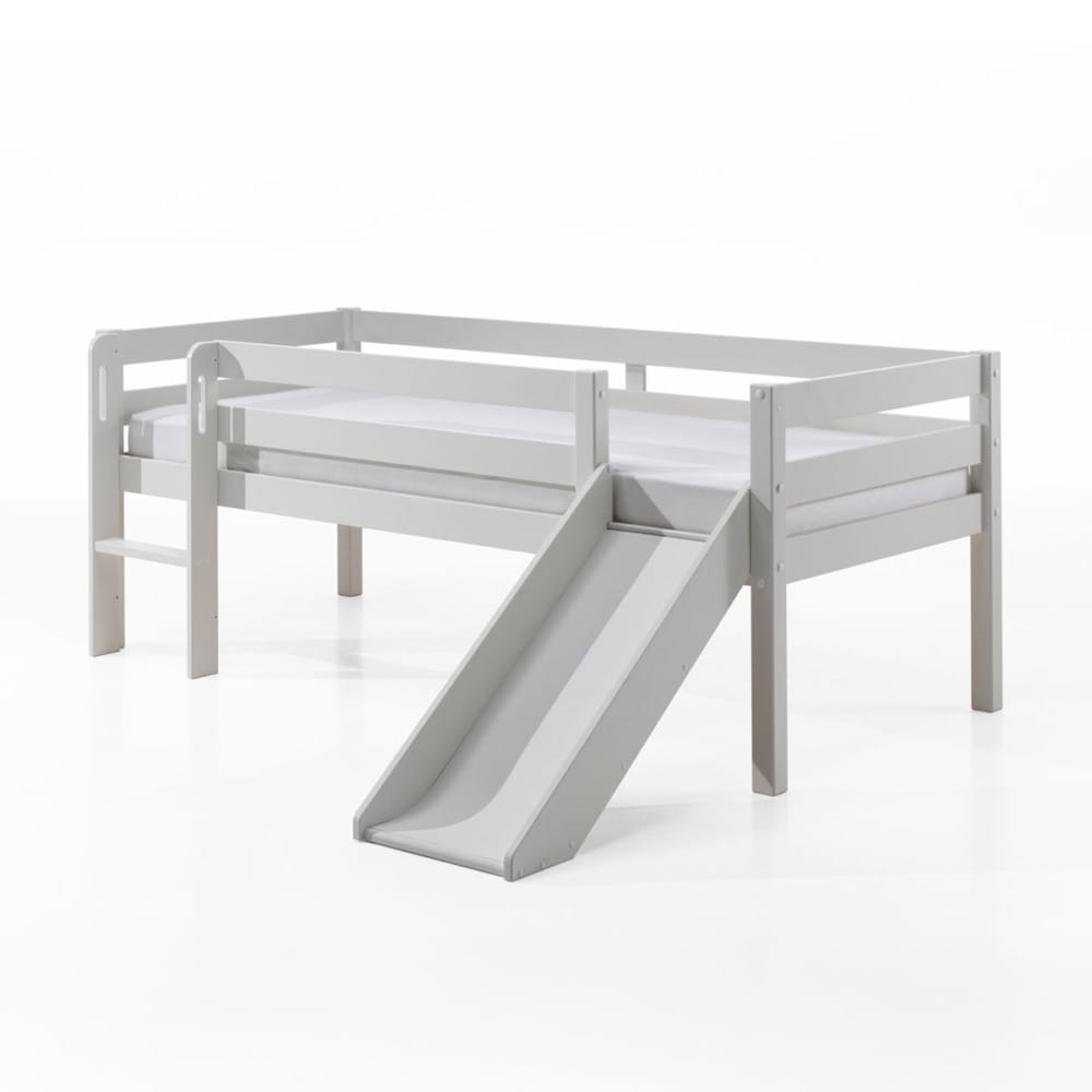 Vipack Pino Halfhoogslaper met glijbaan Wit