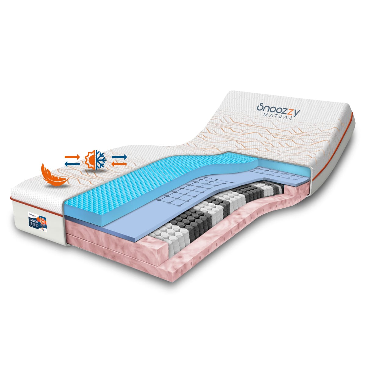 Snoozzy Cool Hybrid 6 matras