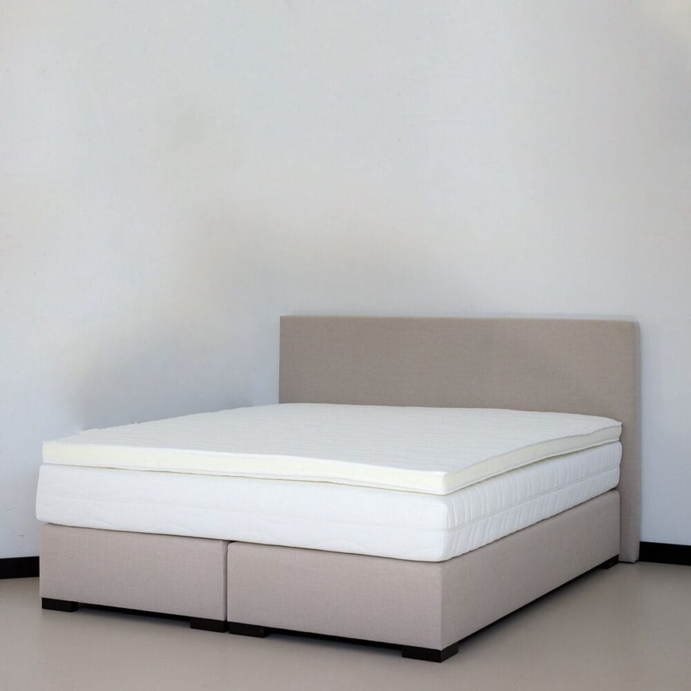 HBeds 5⭐ hotel collectie met hoofdbord, wit 2pp matras en topper