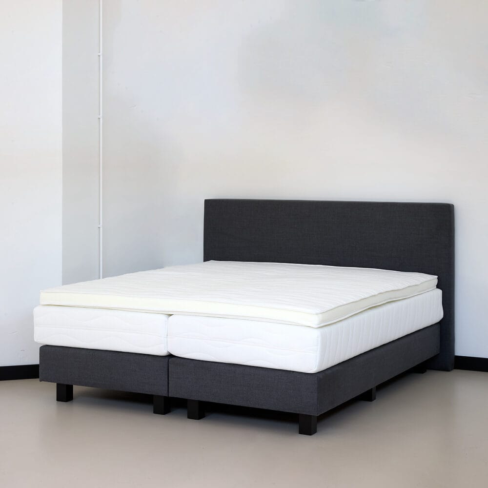 HBeds 4⭐ hotel collectie met hoofdbord, witte matrassen en topper