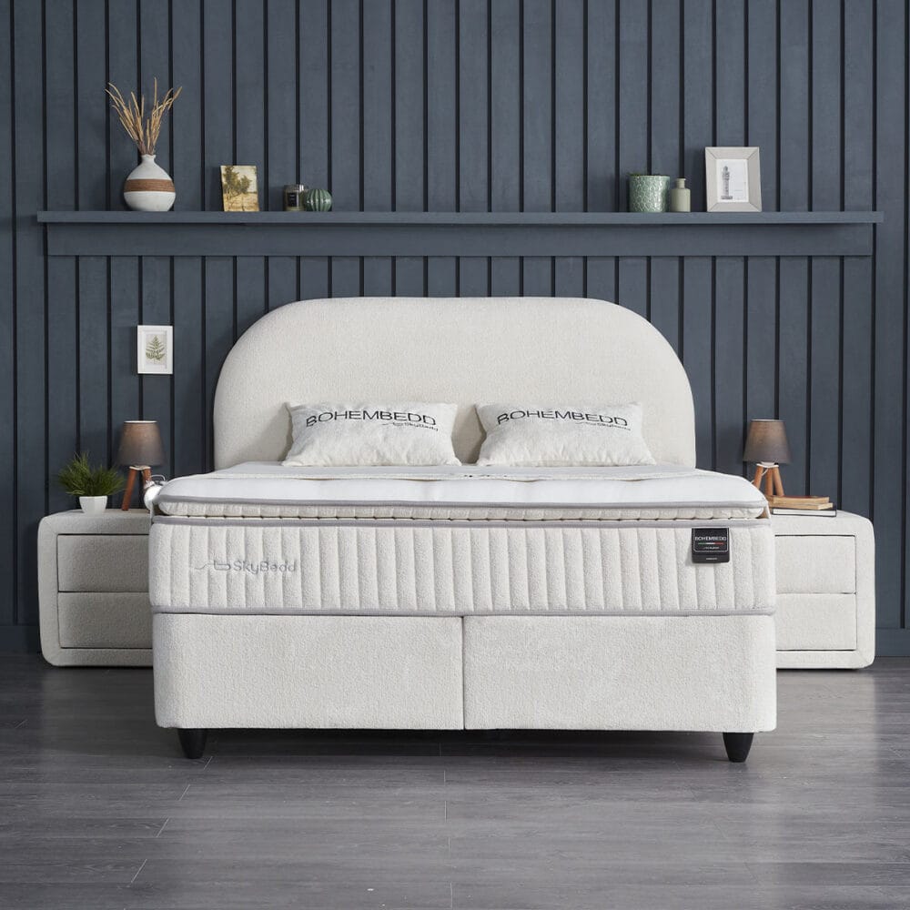 Skybedd Opbergboxspring Bohembedd