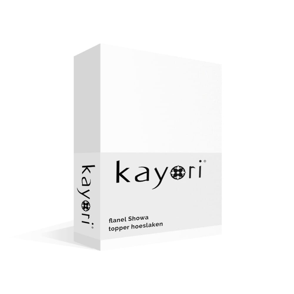 Kayori Showa Flanel Topper Hoeslaken Wit