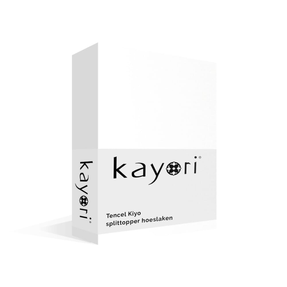 Kayori Kiyo Tencel Splittopper Hoeslaken Wit