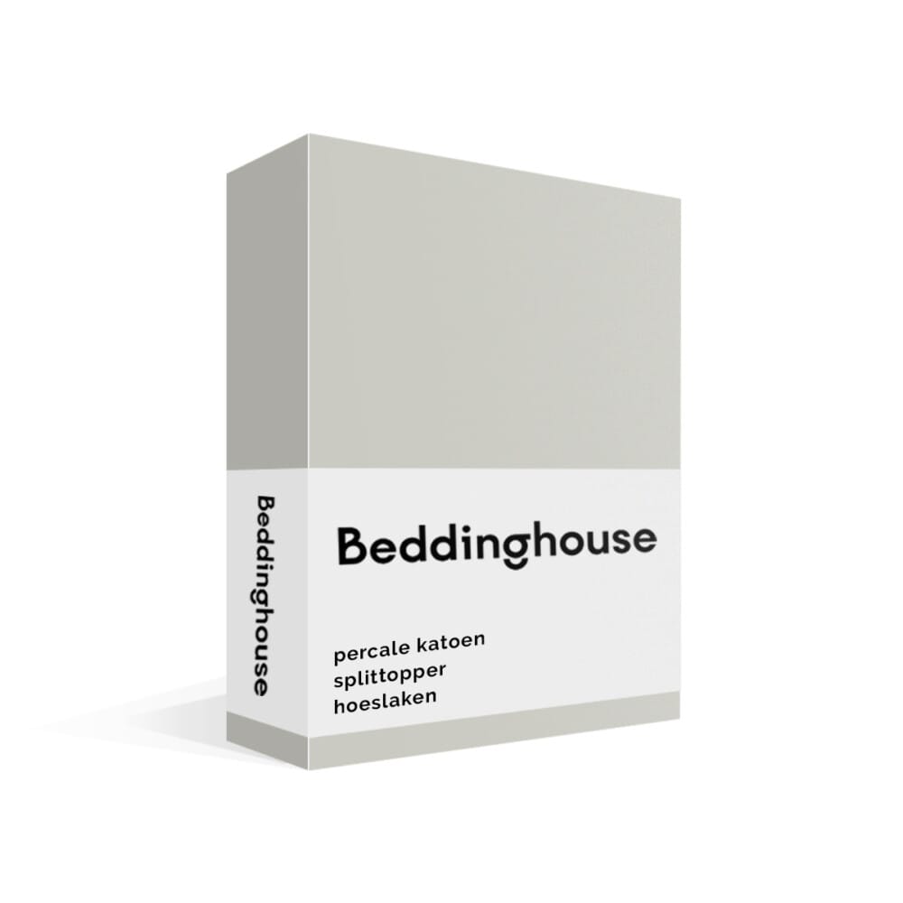 Beddinghouse Percale Katoen Splittopper Hoeslaken Gebroken wit