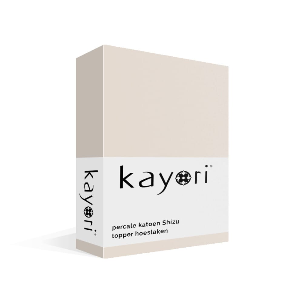 Kayori Shizu Perkal Topper Hoeslaken Zand