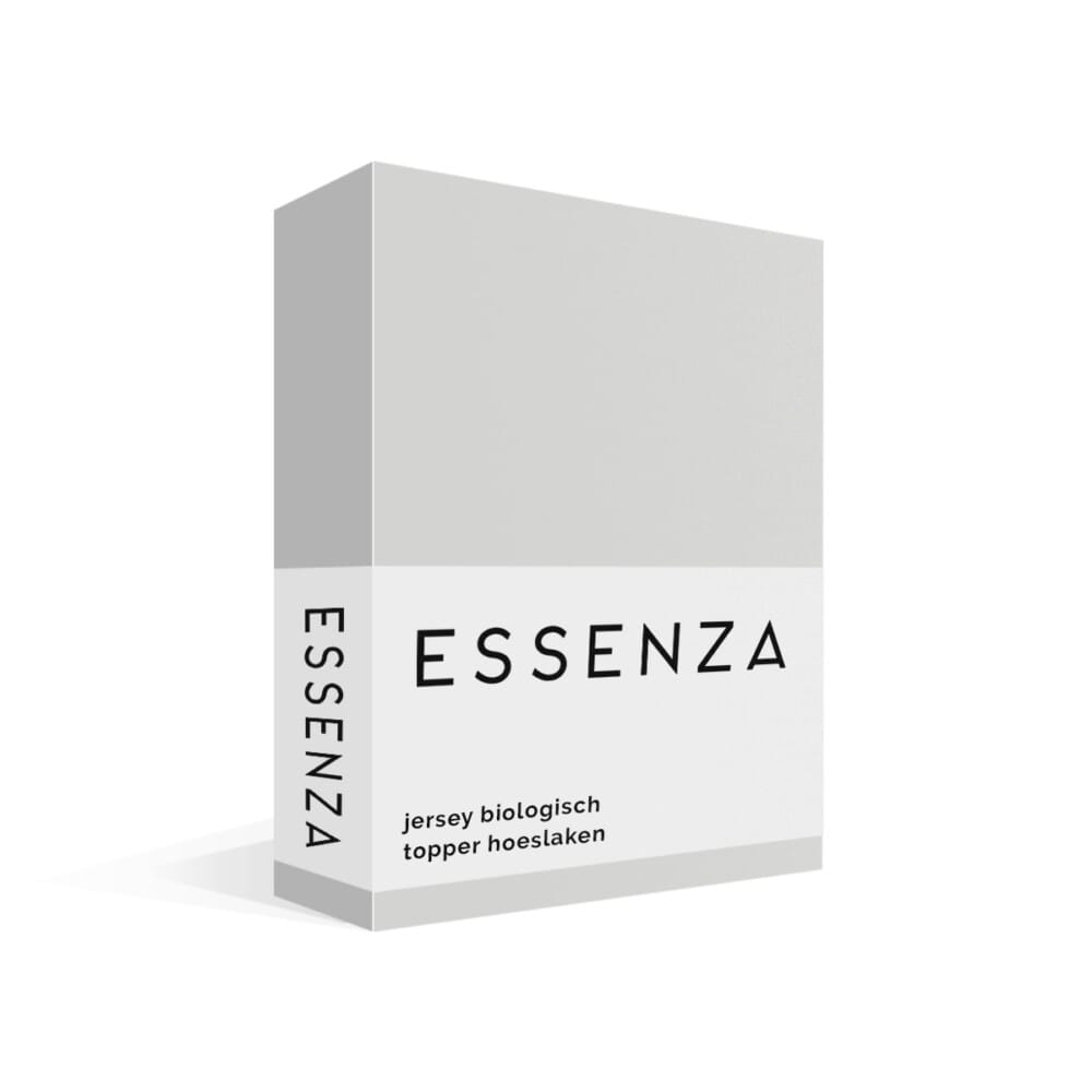 Essenza The Perfect Organic Jersey Topper Hoeslaken Zilver