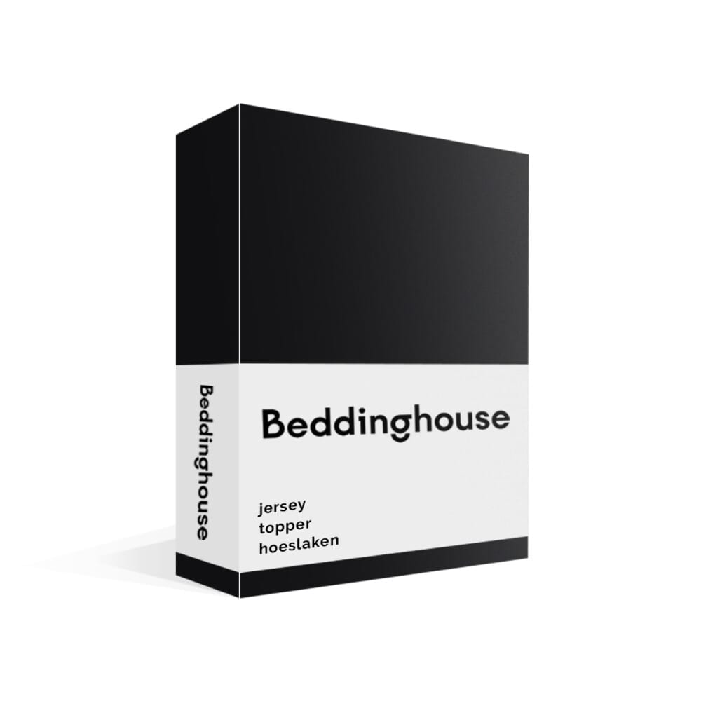 Beddinghouse Jersey Topper Hoeslaken Zwart