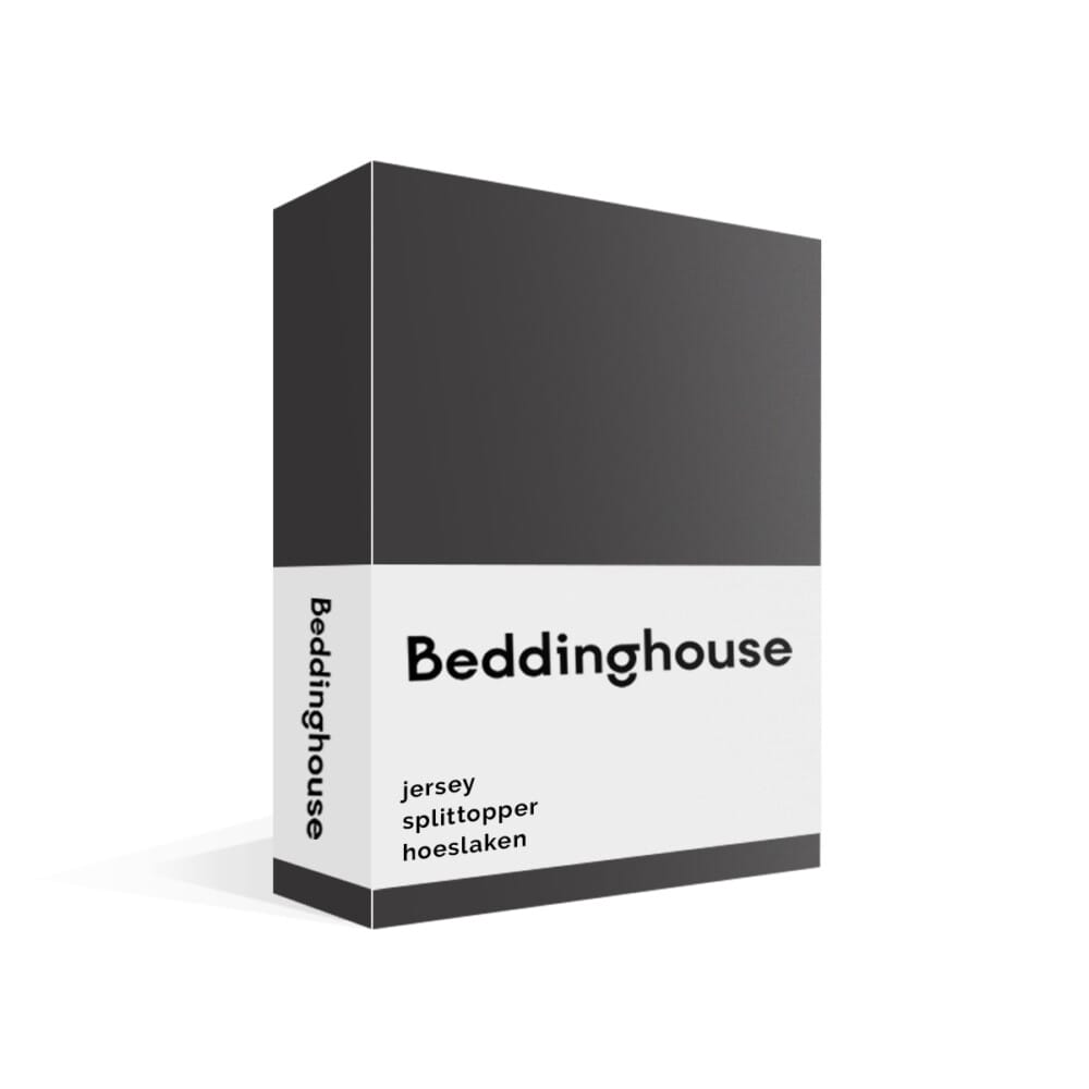 Beddinghouse Jersey Splittopper Hoeslaken Antraciet
