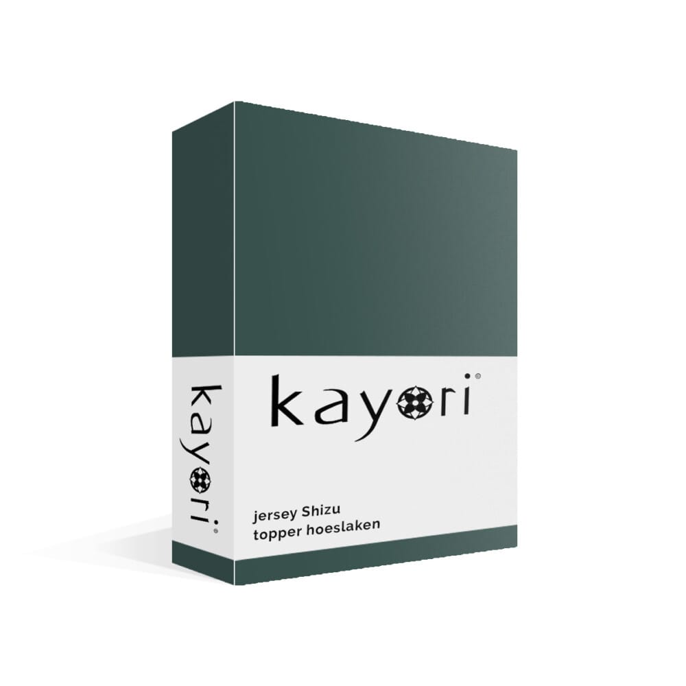 Kayori Shizu Jersey Topper Hoeslaken Donkergroen