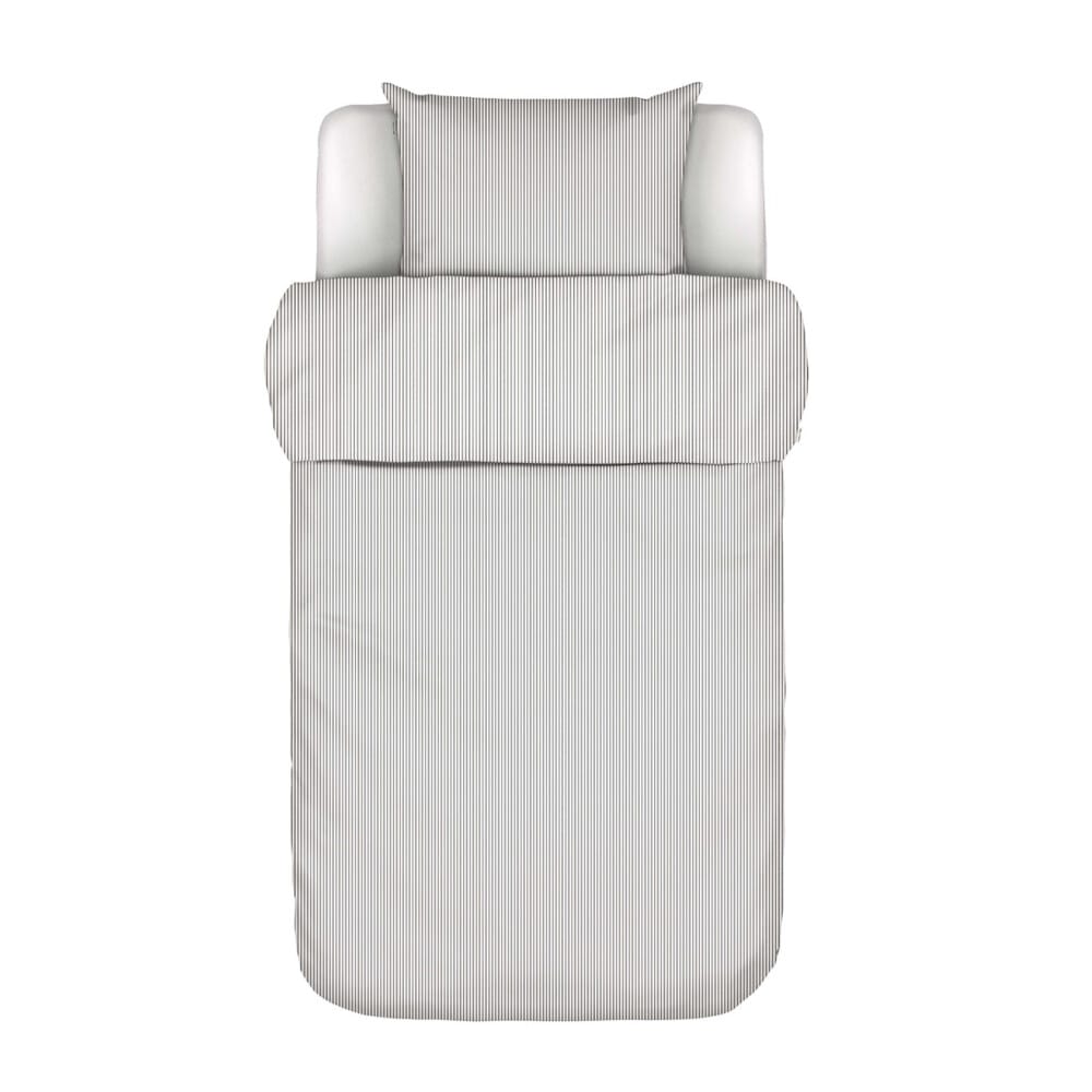 Marc O'Polo Classic fine stripe Dekbedovertrek Antraciet