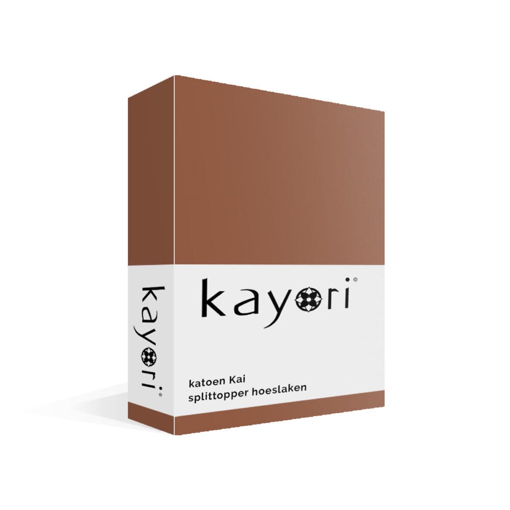 Kayori Kai Katoen Splittopper Hoeslaken Caramel