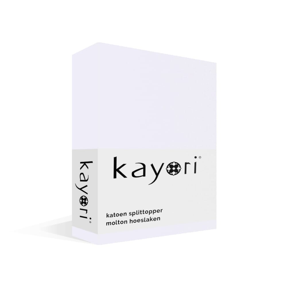 Kayori 100% Katoen Splittopper Molton Hoeslaken