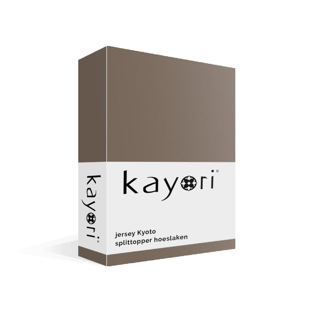 Kayori Kyoto Jersey Splittopper Hoeslaken Taupe