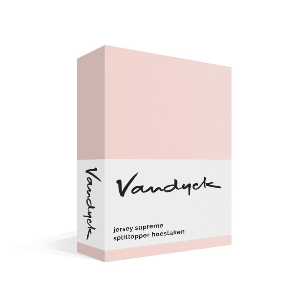 Vandyck Jersey Supreme Splittoper Hoeslaken Sepia Pink