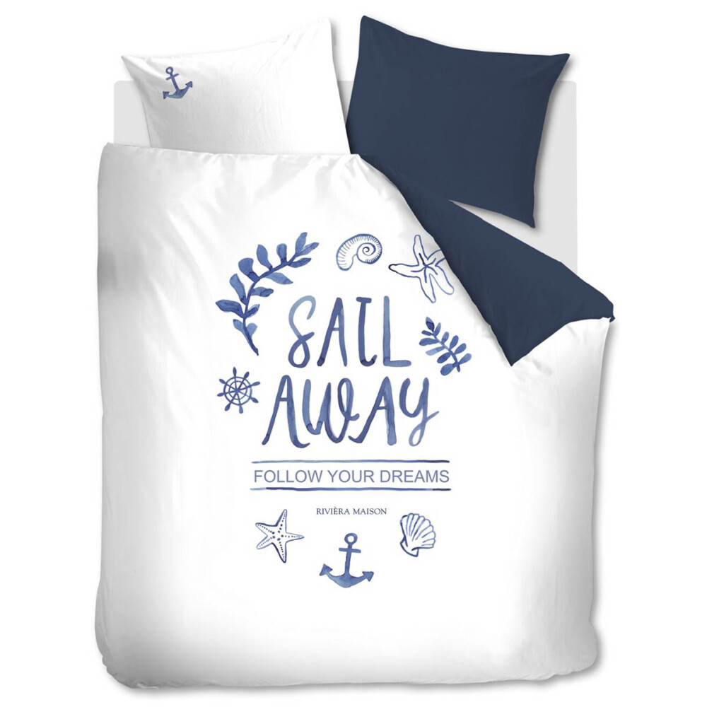 Rivièra Maison Sail Away Dekbedovertrek Blauw