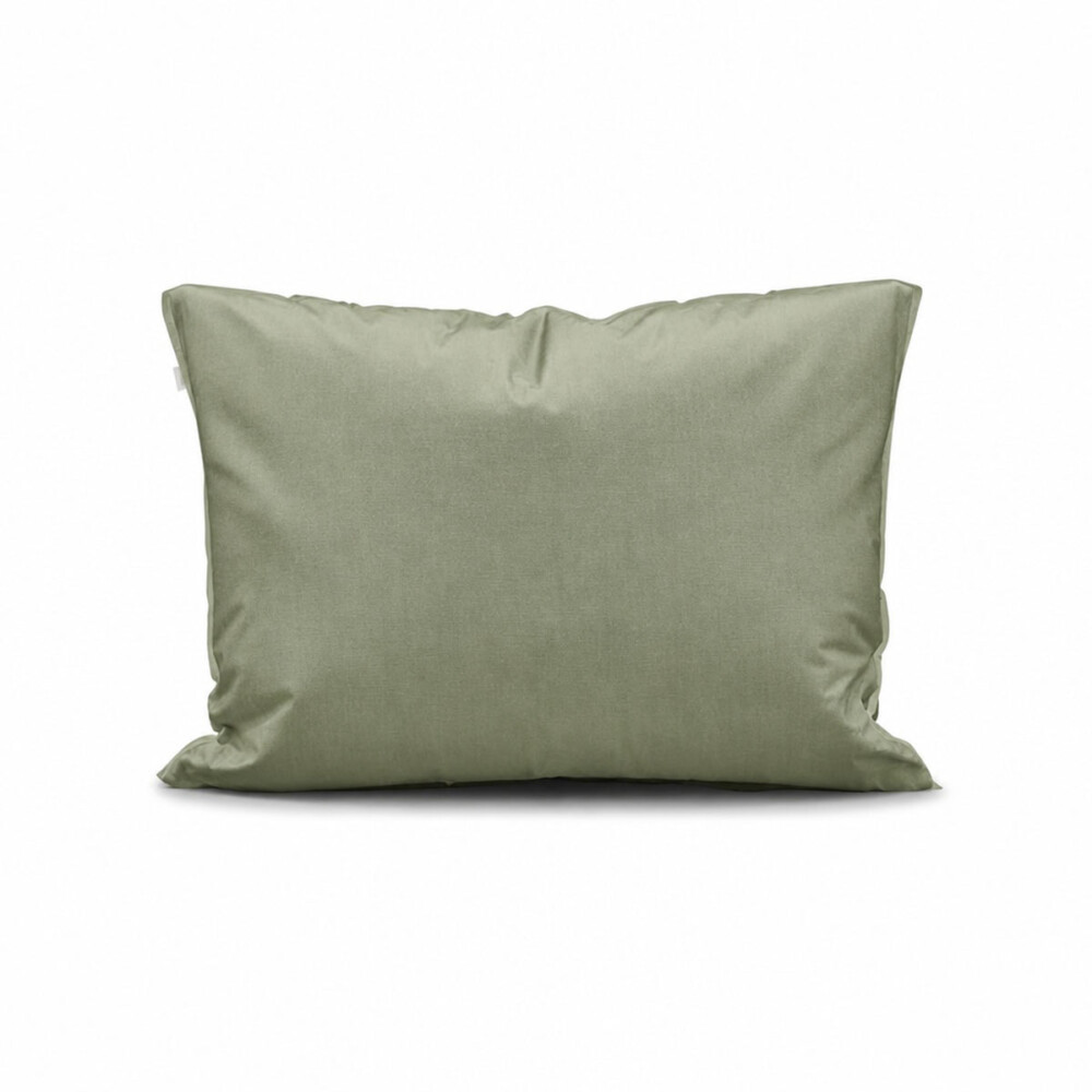 Vandyck Washed Cotton Kussensloop Smoke Green
